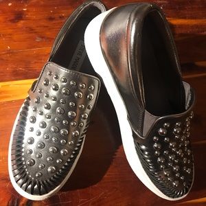 Steve Madden Studded Metallic Studded Shoes - EUC